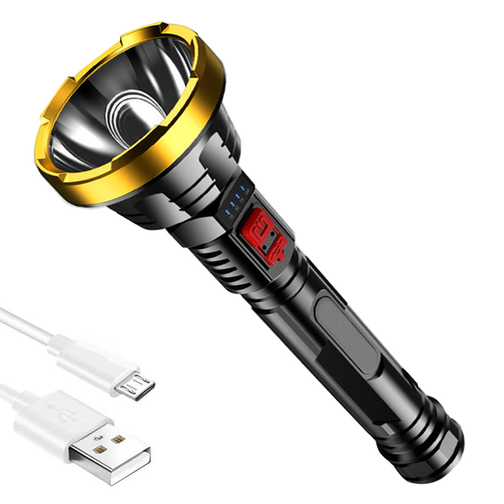 High-Intensity LED Torch with USB Rechargeable Long-Range Beam