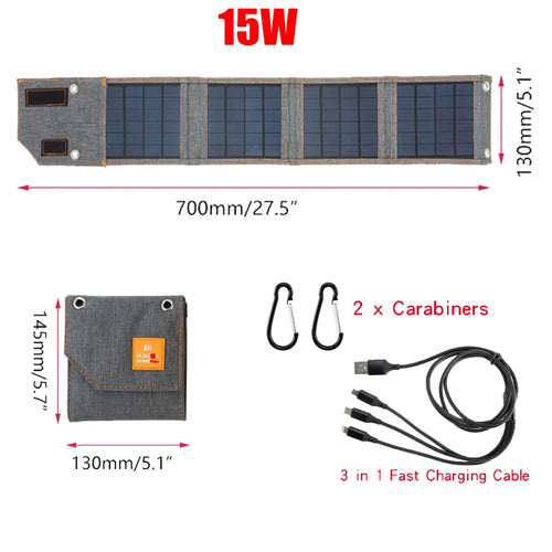 5V 20W 30W Portable Foldable Solar Panel Waterproof for Cell Phone