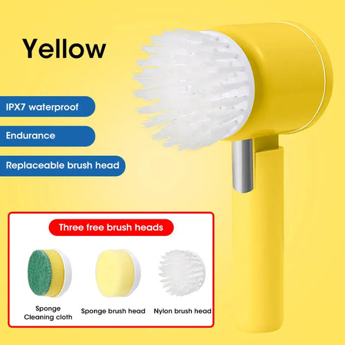 Electric Spin Scrubber, Bathroom Cordless Cleaning Brush Power