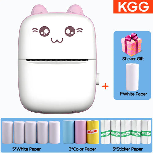 C9 Mini Printer Thermal Paper Picture Luggage Tags English Learning