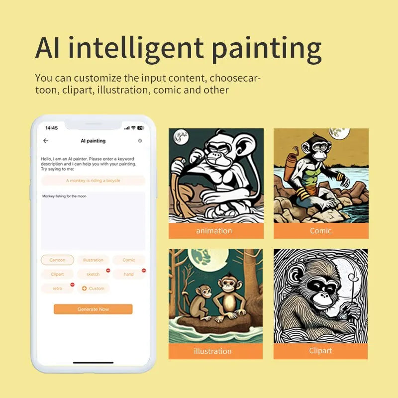 Portable Mini Label Printer Photo Thermal Adhesive Labels Printers