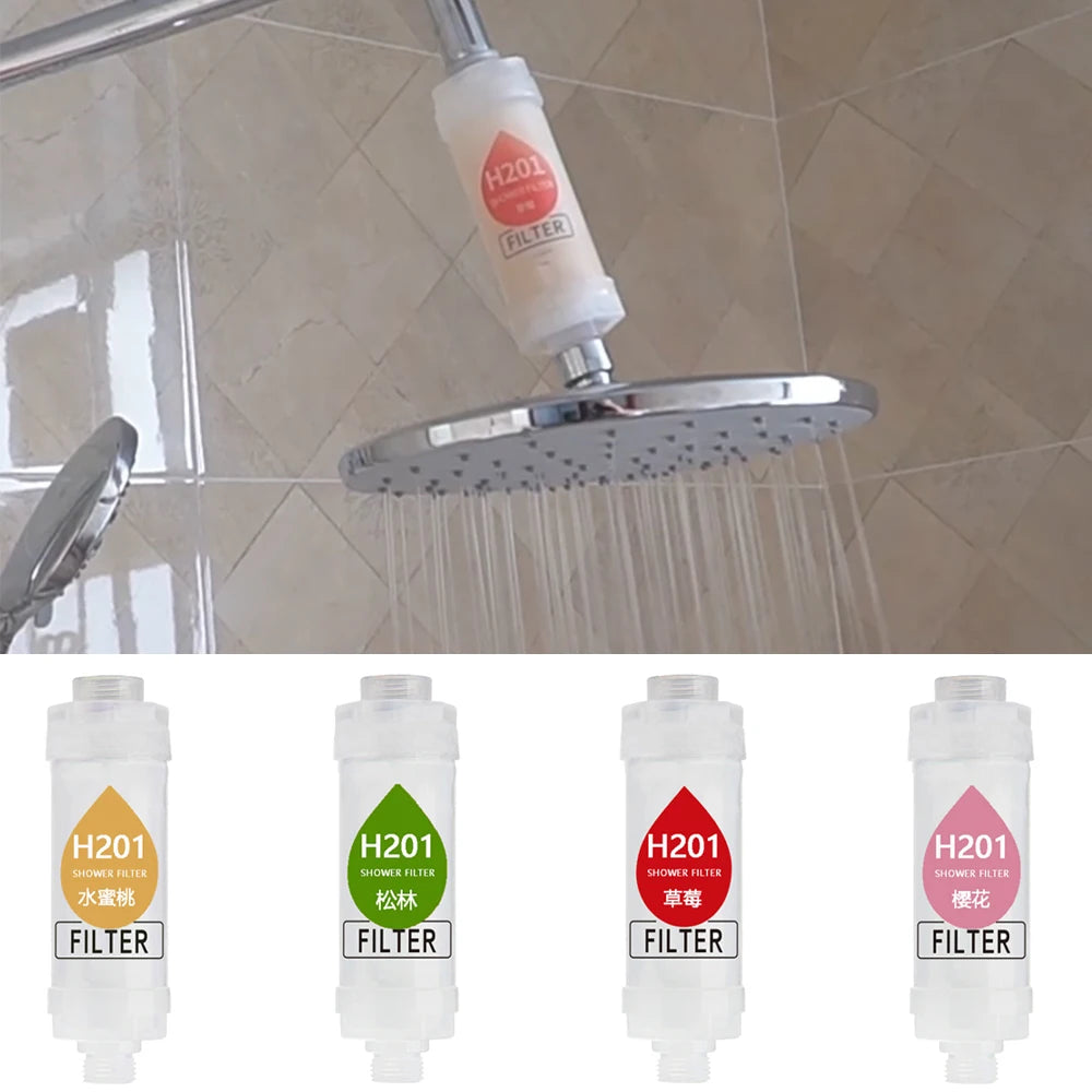 Filtered Scented Shower Head for Water Softening Hair Skin Care
