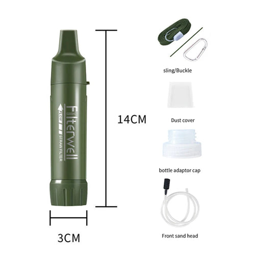 Filterwell Mini Portable Camping Water Filter Drinking Water Purifier