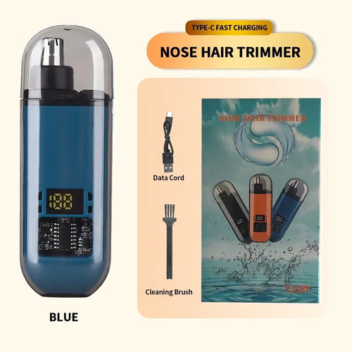 New Electric Nose Hair Trimmer Mini Type-C Rechargeable Waterproof Ear