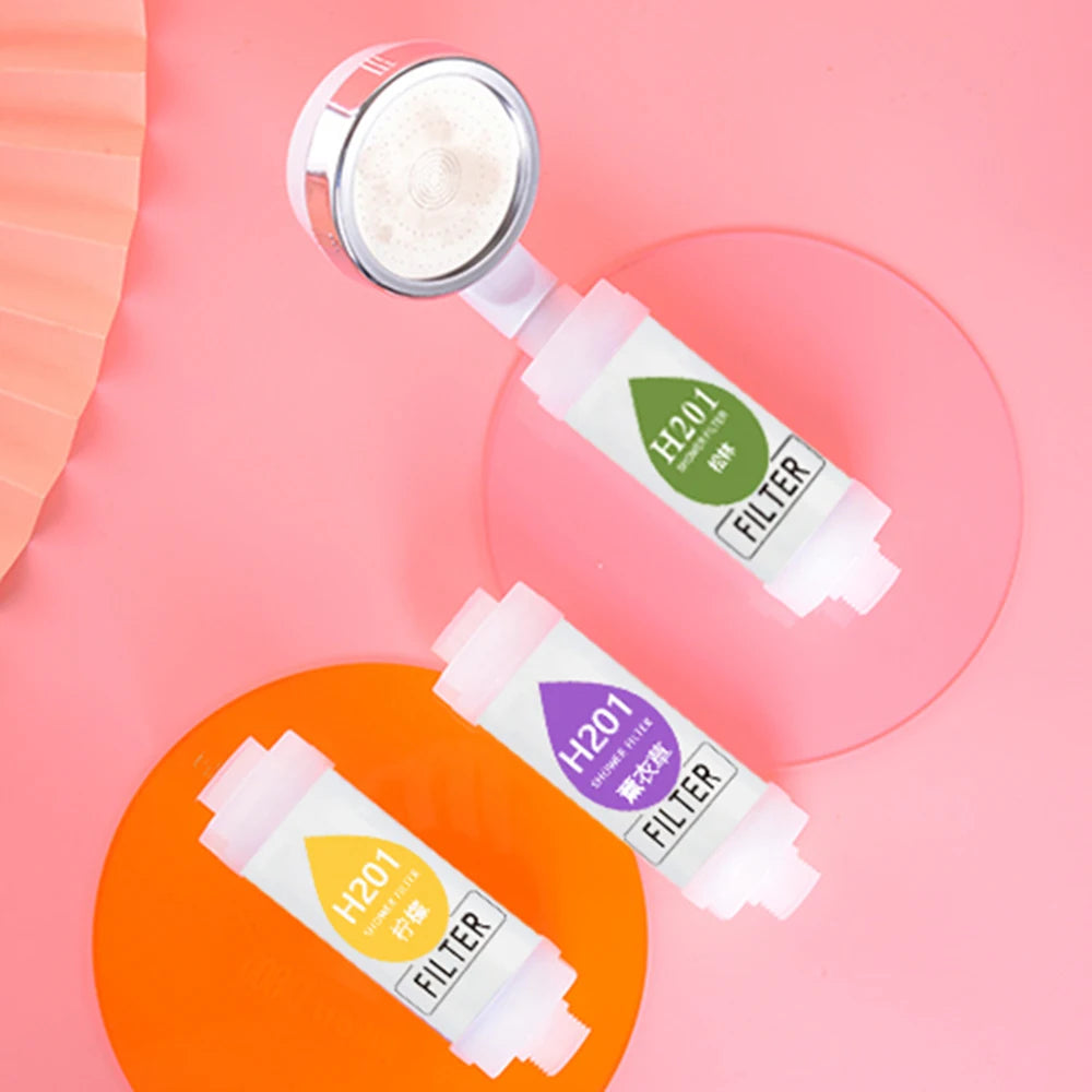 Filtered Scented Shower Head for Water Softening Hair Skin Care