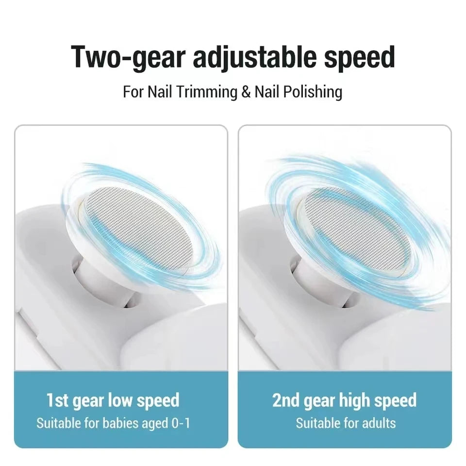 Electric Nail Clipper Grinding and Polishing 2 in 1 Multifunctional