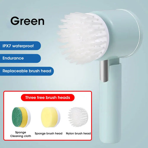Electric Spin Scrubber, Bathroom Cordless Cleaning Brush Power