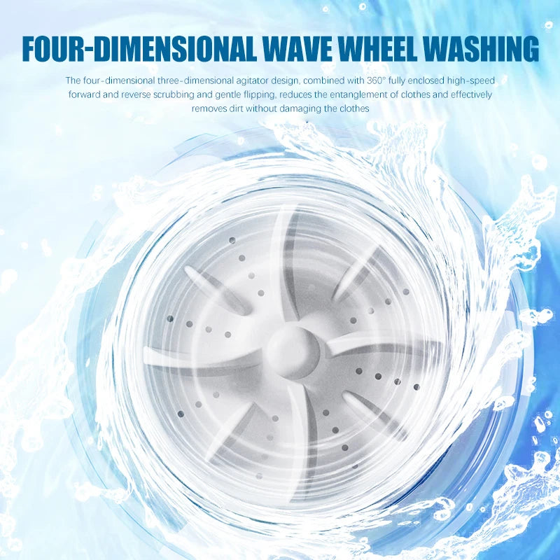 2025 wireless mini digital washing machine, rechargeable portable
