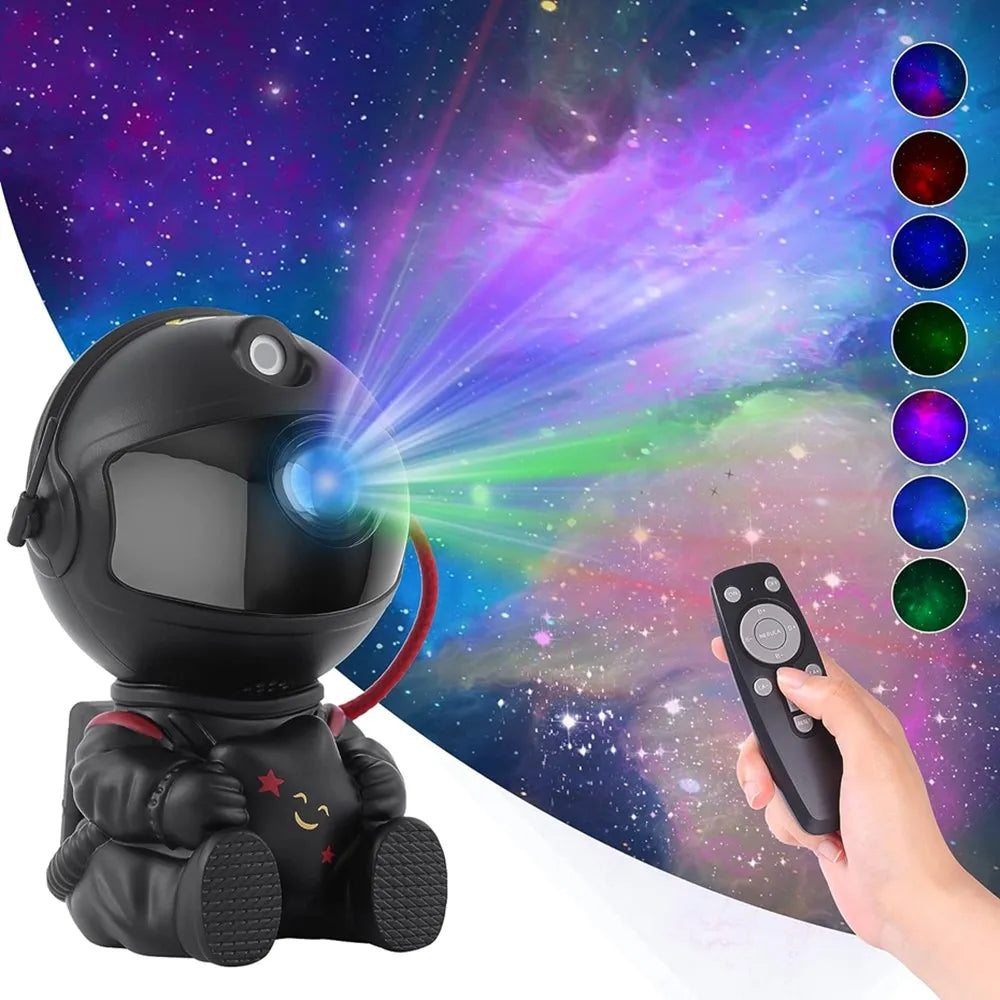 Galaxy Star Projector Starry Sky Night Light Astronaut Lamp Home Room