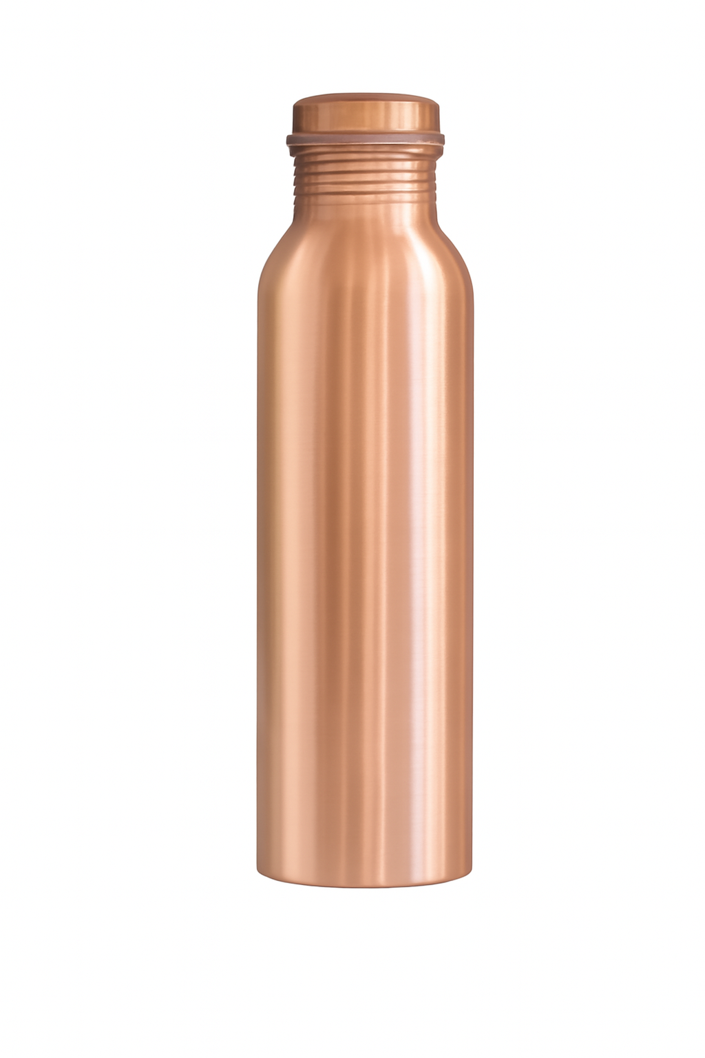 Classic Brushed Finish Pure Copper Water Bottle