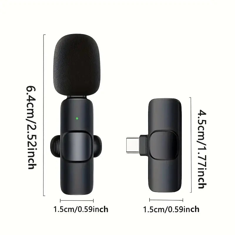 Wireless Lavalier Microphone ā Clip-On Mic with Noise Reduction
