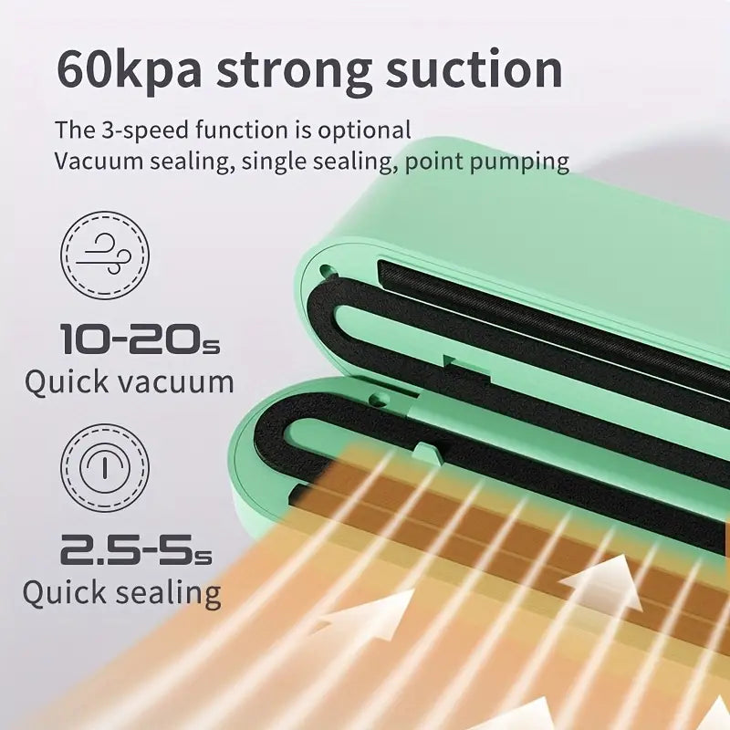 USB Rechargeable Vacuum Sealer Machine