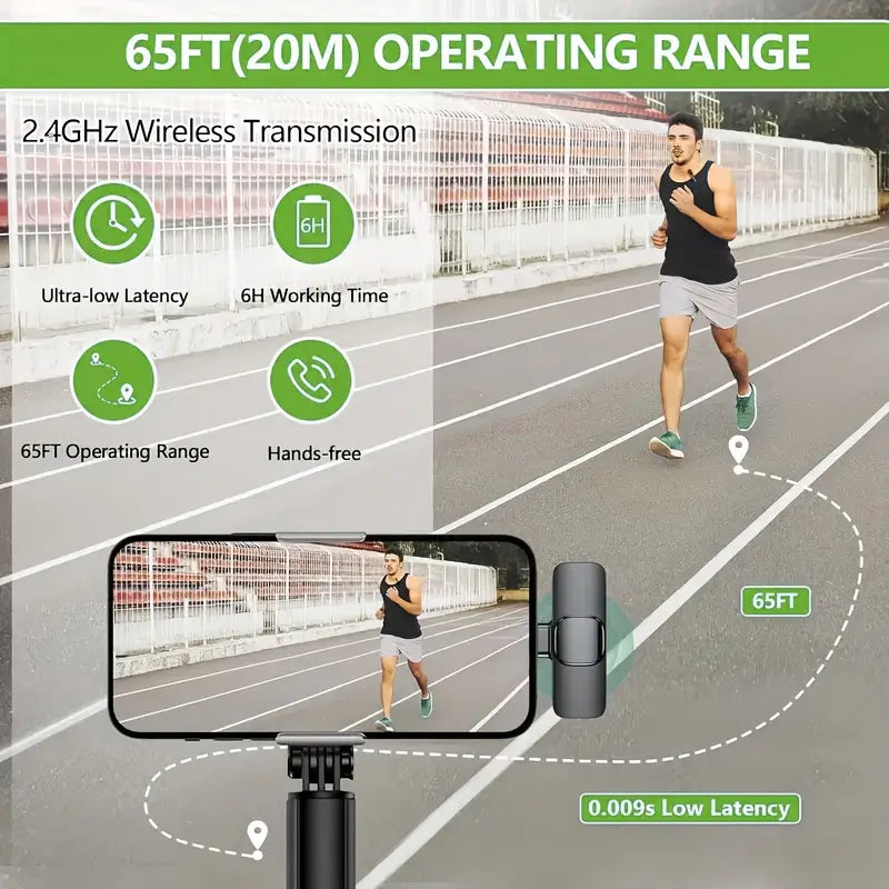 Wireless Lavalier Microphone ā Clip-On Mic with Noise Reduction