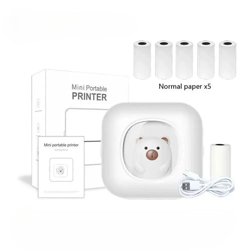 Portable Mini Label Printer Photo Thermal Adhesive Labels Printers