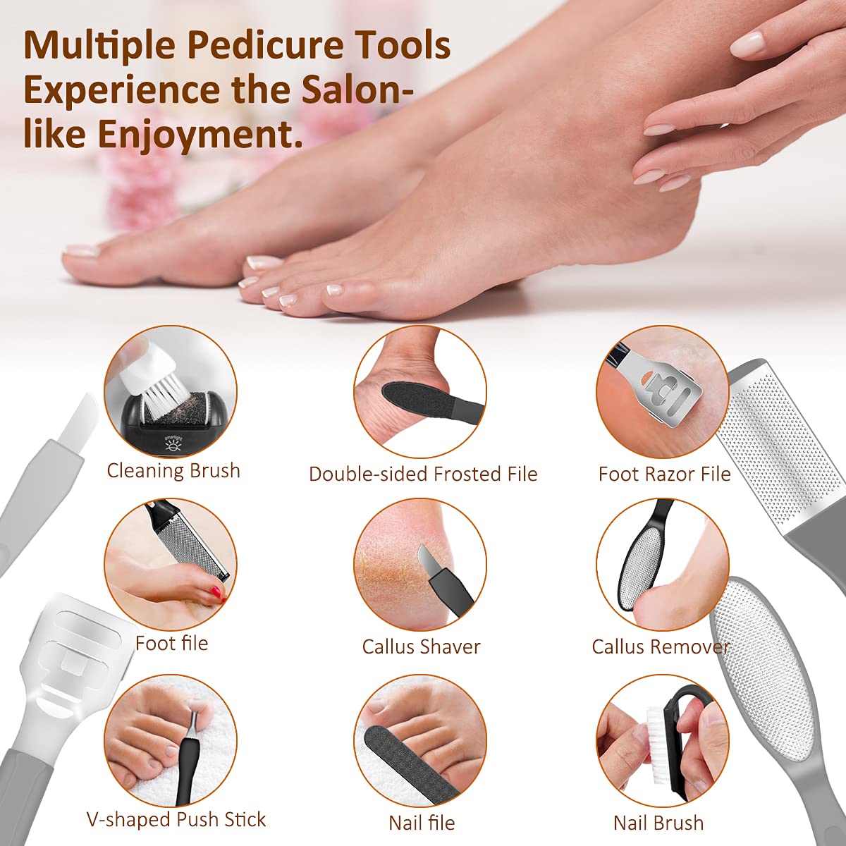 Portable Electric Grinder Pedicure Tools Foot Heel Care Tool