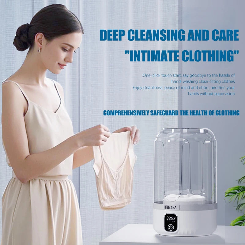 2025 wireless mini digital washing machine, rechargeable portable