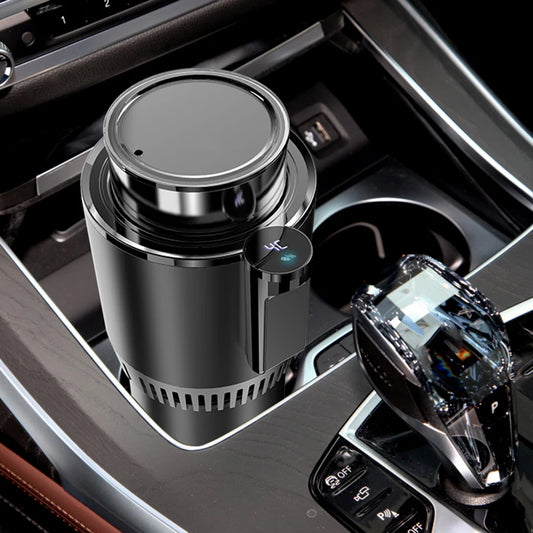 12V Car Heating Cooling Cup Digital Display 2 In 1 Car Smart Hot Cold