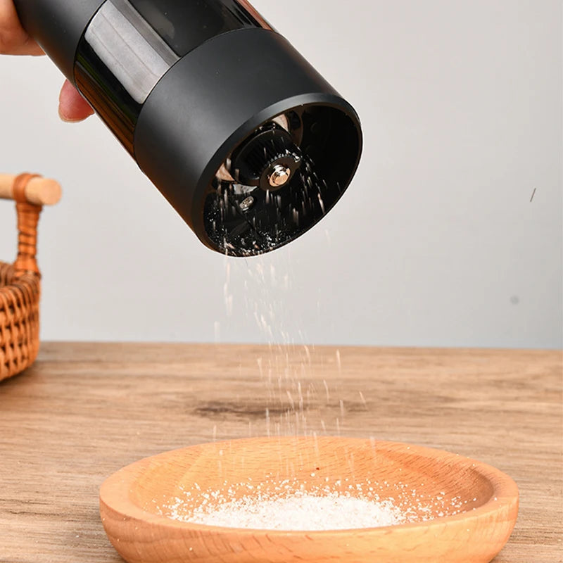 Electric Automatic Salt and Pepper Grinder USB Rechargeable Adjustable