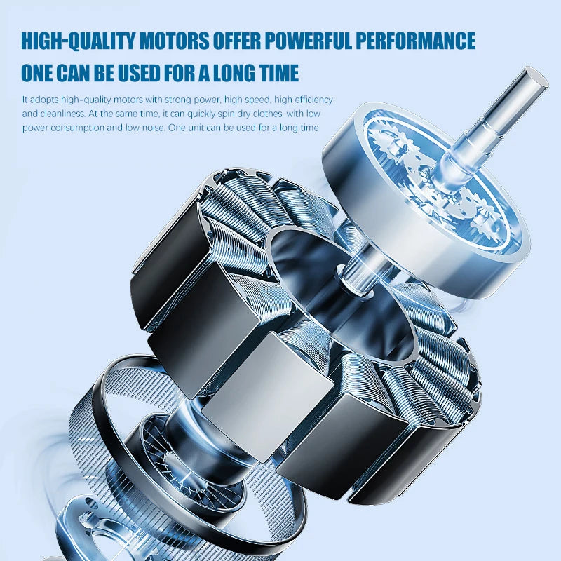 2025 wireless mini digital washing machine, rechargeable portable