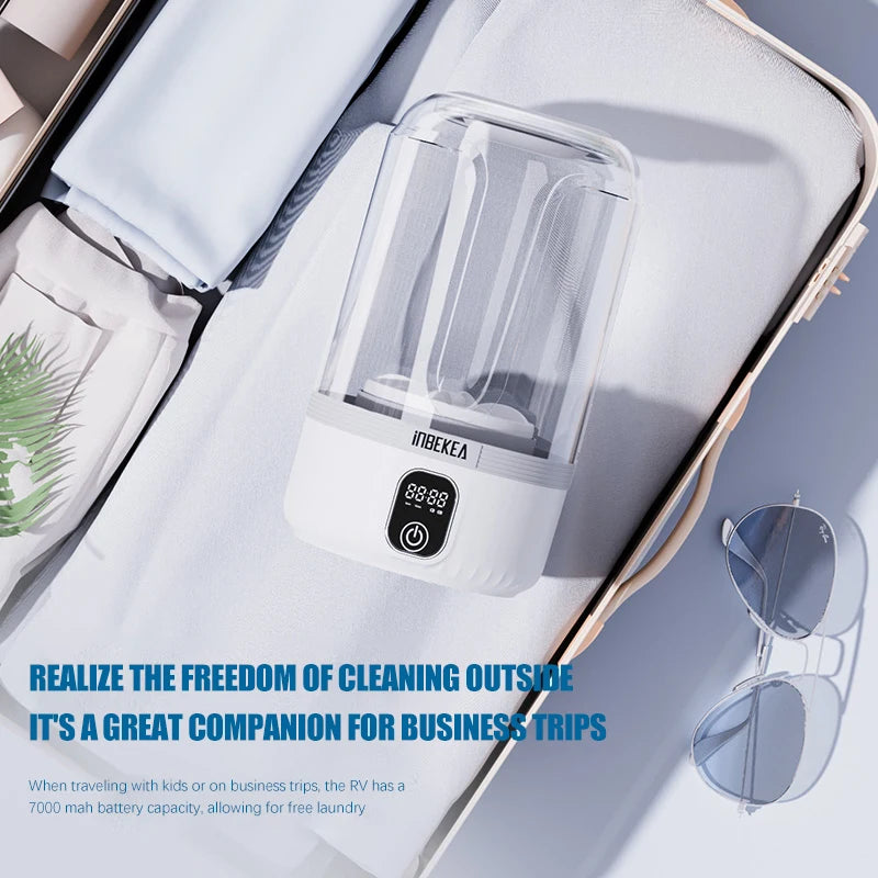 2025 wireless mini digital washing machine, rechargeable portable