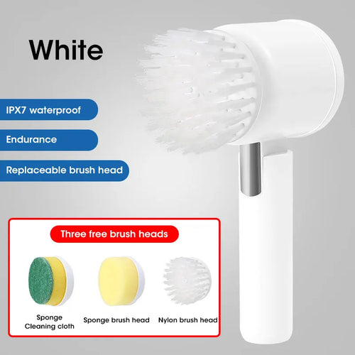 Electric Spin Scrubber, Bathroom Cordless Cleaning Brush Power
