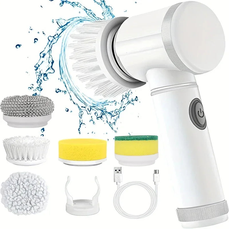 Electric Spin Scrubber, Bathroom Cordless Cleaning Brush Power