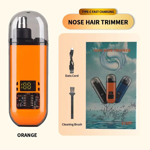 New Electric Nose Hair Trimmer Mini Type-C Rechargeable Waterproof Ear