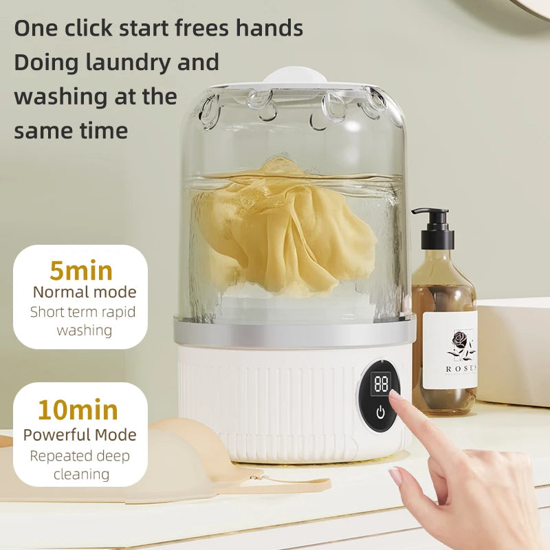 Mini Household Electric Washing Cup Underwear Socks Small Wireless