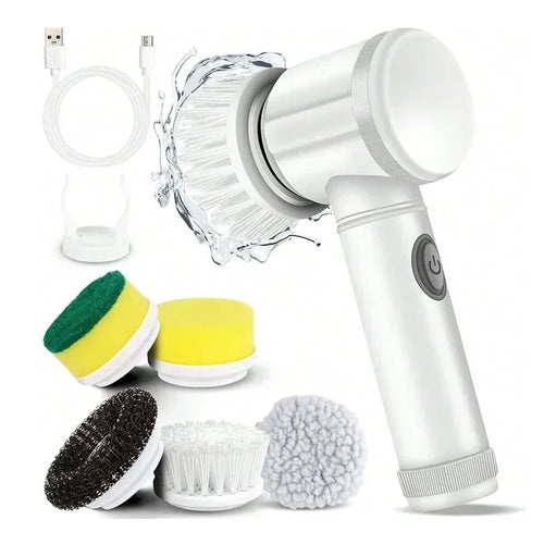 Electric Spin Scrubber, Bathroom Cordless Cleaning Brush Power