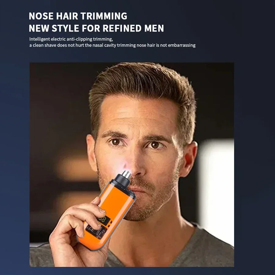 New Electric Nose Hair Trimmer Mini Type-C Rechargeable Waterproof Ear