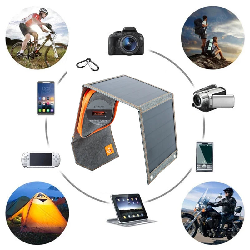 5V 20W 30W Portable Foldable Solar Panel Waterproof for Cell Phone